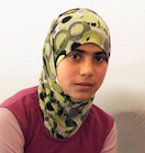 Zeinab at Zaatari refugee camp