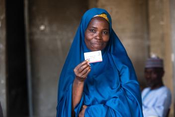 When people flee from conflict, they are often forced to leave their livelihoods and farms behind. In Nigeria, we've provided food vouchers so displaced people can purchase what they need to feed their families while they work to restore their lives. PHOTO: Tom Saater for Mercy Corps