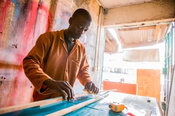Before using Lynk, Julius considered himself lucky if his carpentry business would get two customers per week. Now, after using Lynk to connect with customers, he has double the workload and is getting more clients with better pay.