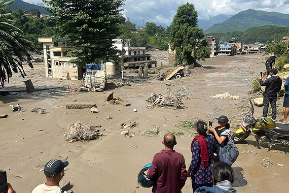 Devastating floods in Nepal