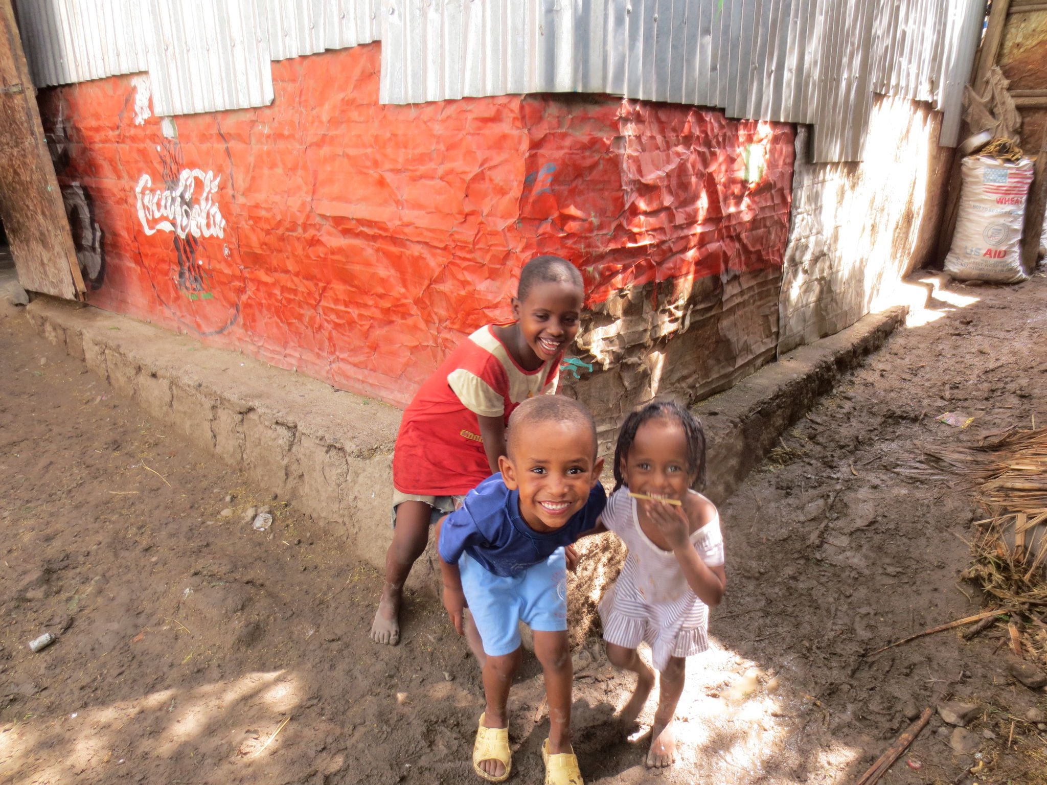 Children laughing and playing in Ethiopia