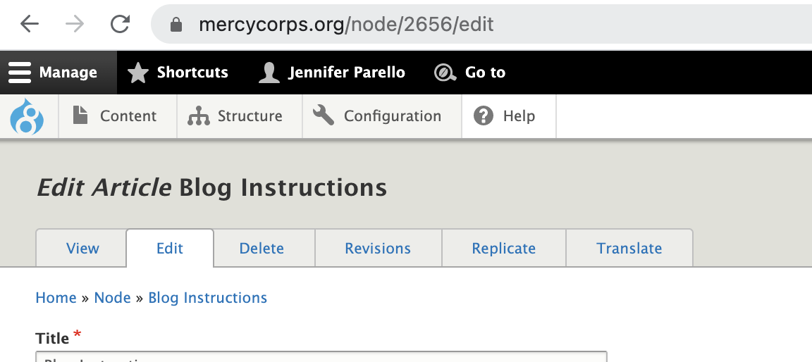 node example