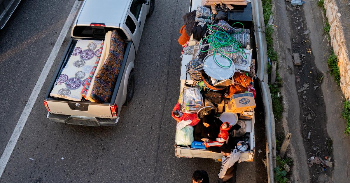 Lebanon crisis: Families forced to flee again