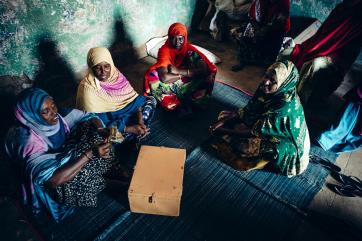A women's financial group meeting in ethiopia