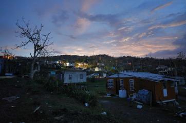 Homes in puerto rico at dusk