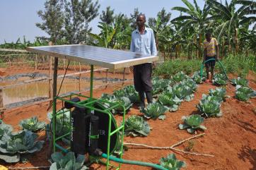 Rwandan farmers increased their yields by up to 70% in 2020 with solar irrigation systems purchased with support from energy 4 impact.