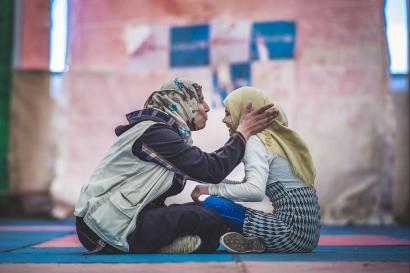 Jordan woman and child