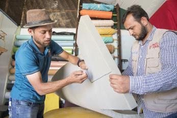 Mohammed and yousef pictured at jordan's zaatari camp