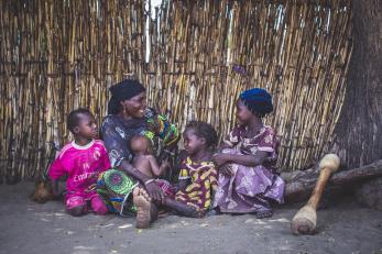 Salma with her children