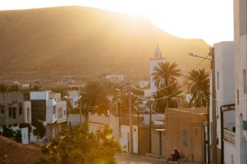 Tunisia village landscape