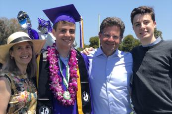 The hart family at son's graduation.