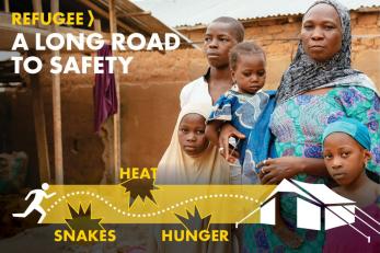 Refugee - A long road to safety - snakes, heat, hunger