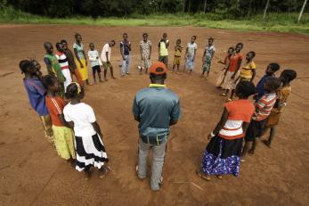 People standing in a circle