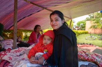 Yashoda and her son amir