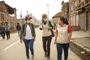 Mercy corps team in nepal