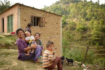 Family in bhanjyang village