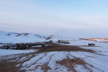Winter in Gobi-Altai Province, Mongolia