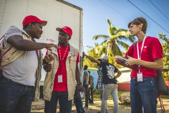 Mercy Corps program staff in Haiti