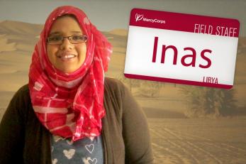 Portrait of Inas, Mercy Corps field staff in Libya
