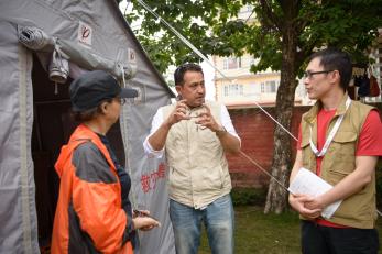 Mercy Corps staff in Gorkha