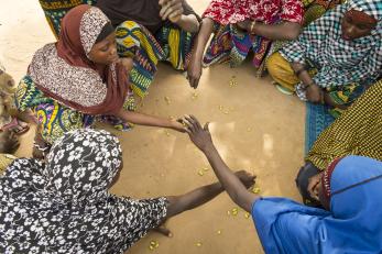 Women sitting in a circle