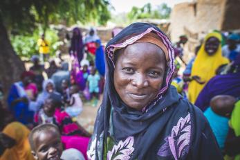 Woman smiling in Niger