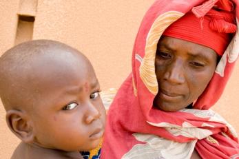 Woman and baby in Niger