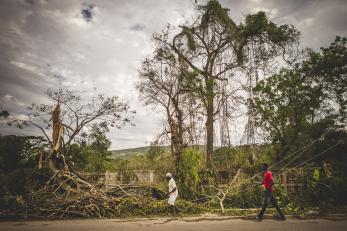After Hurricane Matthew wreaked havoc in Haiti last year, our team began disaster response in affected areas. Photo: Sean Sheridan for Mercy Corps