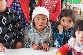 Mercy Corps has worked with 80 percent of Kyrgyzstan's schools to help improve their facilities and provide healthy meals for their students. The result: increased school attendance and decreased malnutrition. Photo: Bob Newell/Mercy Corps