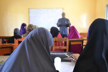 Girls in Somalia participate in Mercy Corps' teacher training program. Photo: Lindsay Murphy/Mercy Corps