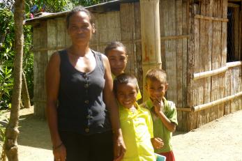 Celeste da Silva and her three children
