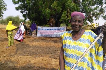 Farmers like Fatoumata Aboubacar rely on agriculture to support their families in rural Mali. We're providing them with seeds and tools to help their livelihoods stand up to the challenges that keep them hungry.