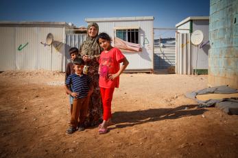 Nisreen with three of her children