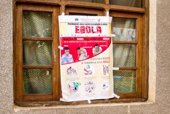 Image: An informational poster about Ebola