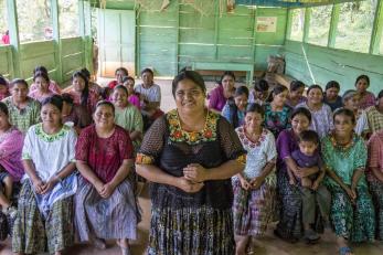 group of women at a meeting