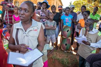 “There is nothing remaining,” says Mercy Corps team member Vimbayi Mazhani, of the damage done by Cyclone Idai in Zimbabwe. “You cannot imagine someone surviving when everything is in shambles.” Vimbayi was one of the first on the scene after the storm ripped through southern Africa.