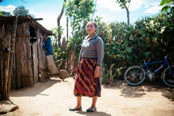 Olga, 16, dropped out of school to help support her family in Guatemala. After participating in a Mercy Corps program, she says she has a new sense of purpose and wants to finish school to become a clothing designer. "[Young people] think that in the United States they will have a better future, but it's not true,” she says. “We don't know what our abilities are. We just need a little bit of a push." Photo: Corinna Robbins/Mercy Corps