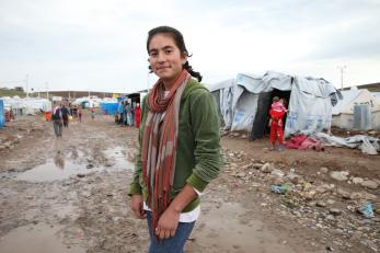 Young woman in Kawergosk refugee camp.