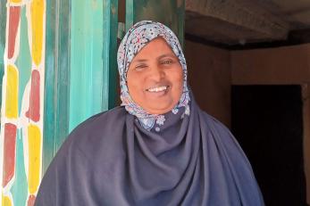 A person smiling.