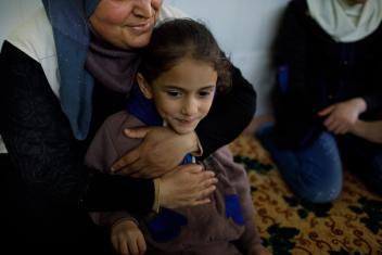 Batool, 6, was just 8 months old when she arrived in the camp.