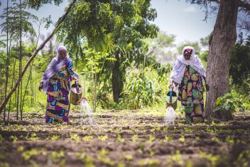 Mercy Corps has helped Hajia, her sister, and other village women access land and learn to grow heartier vegetables to get their families through the hunger gap. “It’s really improved our lives,” she says.