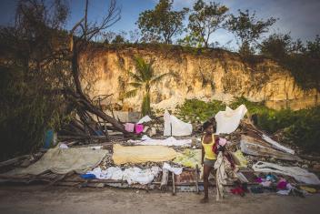 Hundreds of thousands of people in Haiti lost their homes to Hurricane Matthew.