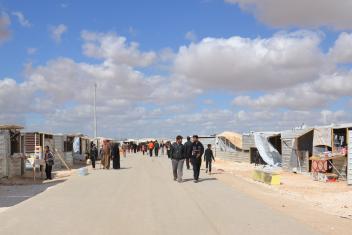 Za'atari’s “Main Street.” Entrepreneurs, like anywhere else in the world, have sprouted up throughout the camp. People sell all manner of goods including fruits and vegetables, nuts, mobile phones and shoes.