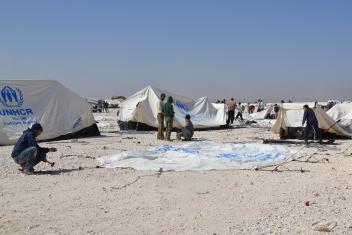 Running this camp is a daily logistical feat. For the last month, the camp has received between 2,000-3,000 refugees each day. If there are an average of five people in a family, that can mean supplying and setting up as many as 600 tents daily.