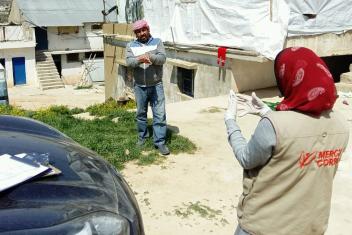 In many areas, we are the first to reach communities with critical health and safety information. In Lebanon, our teams are visiting Syrian families living in informal refugee settlements to distribute bars of soap and share reliable information on reducing transmission of COVID-19.