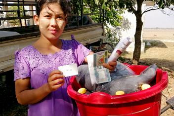 One of the most effective ways to help people overcome hardship is to give them cash. Unlike supplies, cash transfers deliver immediate relief, while empowering families to make their own choices around what they need most. In Myanmar, we recently distributed cash and launched the country’s first-ever electronic voucher system.