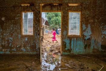 In January 2020, heavy rain deluged a river in western Java, causing multiple flash floods and slow-onset flooding that ripped through nearby communities. Water and mud were ceiling-high in places, destroying structures, wiping away belongings and forcing families to leave their homes.