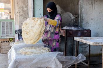 As businesses suffered from instability, Mercy Corps provided Salma (real name withheld to protect her identity) and others with training and a small grant assistance. With this help, Salma was able to grow her small bakery and provide for herself and her six children. (Photo: Dream Production/Syria Resilience Consortium, 2018)