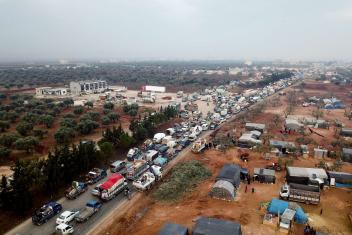 Within Syria, over six million people have been forced to flee their homes to find safety. In most cases, our teams helping those fleeing violence are able to reach displaced families within 72 hours of their arrival, providing them with lifesaving essentials. (Photo: Qusai Shabib, 2019)
