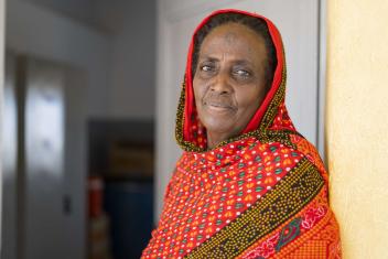 Midwife and nurse Giday Mohamed Abdulnoor fled from Humara, Ethiopia, and is a part of the health clinic staff.